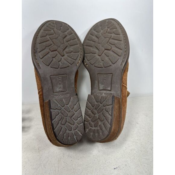 •Born Boc Brown Rust leather Suede zip boots booties women’s size 7 - Picture 7 of 8
